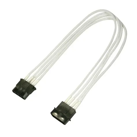 Nanoxia prodlužovací kabel 4-pin Molex 30cm bílá / 9-4-025 / Single sleeve