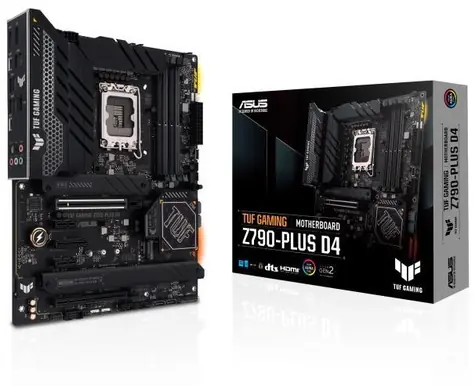 ASUS TUF GAMING Z790-PLUS D4 / Z790 / LGA 1700 / 4x DDR4 / PCIEx16 / 1x 2.5GLAN / ATX