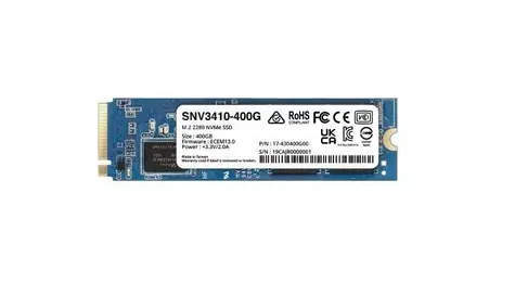 Synology SNV3410 800GB / M.2 NVMe PCIe 3.0 x4 / 2280 / RW: 3100 & 1000 MBps / IOPS: 400K & 70K / MTBF 1.8mh / 5y