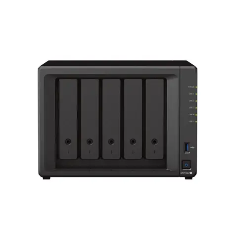 Synology DiskStation DS1522+ / 5x HDD / Ryzen R1600 DC @2.6GHz / 8GB RAM / 2x USB 3.0 / SATA III / 4x GLAN