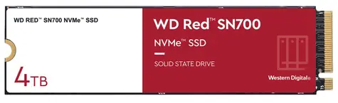 WD RED SN700 4TB / M.2 2280 / NVMe PCI-E 3.0 x4 / RW: 3400 & 3100 MBps / MTTF: 1.75 / 5y