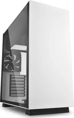 Sharkoon PURE STEEL bílá / ATX / 2x USB 3.0 / 3x 120 mm / RGB / Bez zdroje / průhledná bočnice