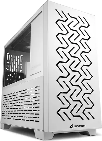 Sharkoon MS-Z1000 bílá / ATX / 2x USB 3.0 / 4x 120 mm / Bez zdroje / průhledná bočnice