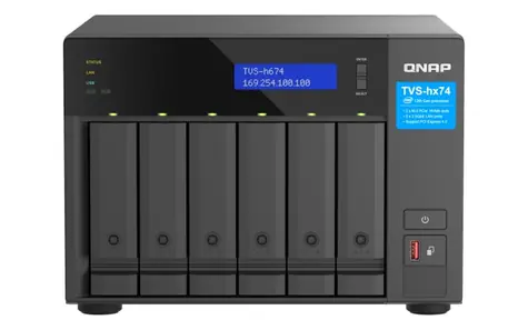 QNAP TVS-h674-i3-16G / 6x HDD / i3-12100 3.3 GHz / 16 GB DDR4 / 3.5