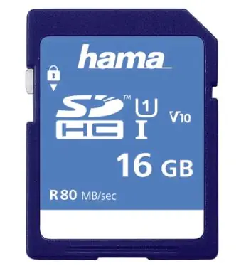Hama 124134 SDXC 16 GB / Class 10 / 80 MBs 