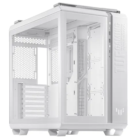 ASUS GT502 TUF GAMING bílá / bez zdroje / ATX / 2x USB 3.2 & USB-C / průhledná bočnice