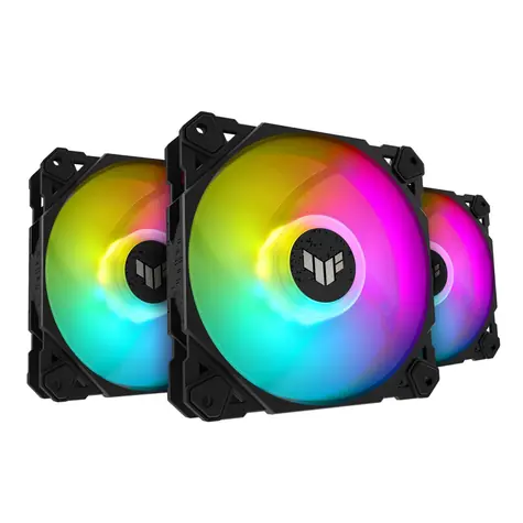 ASUS TUF Gaming TF120 ARGB (3ks) černá / 120 mm / Advanced FDB / 250-1900 RPM / 76 CFM / 29 dB