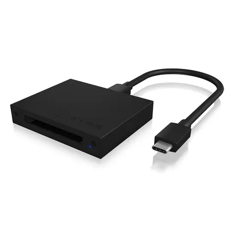 Icy Box IB-CR402-C31 černá / externí čtečka paměťových karet / 2 porty / USB-C