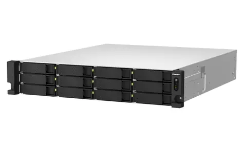 QNAP TS-h1887XU-RP-E2334-16G / Xeon 4.8GHz / ZFS / 16GB ECC RAM / 12x 3.5
