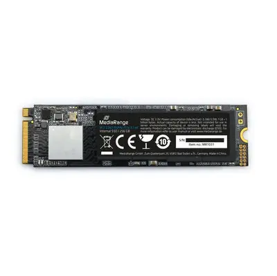 MediaRange MR1031 256GB / M.2 2280 / PCIe 3.0 x4 / TLC / R: 2040MBs / W: 1270MBs / MTBF: 1.5mil