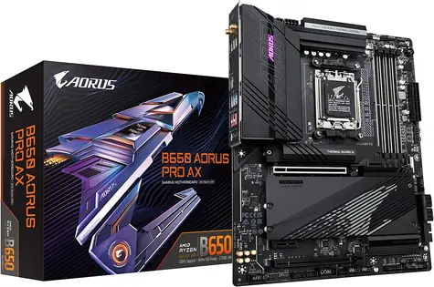 GIGABYTE B650 AORUS PRO AX / AMD B650 / DDR5 / SATA III RAID / USB / GLAN / M.2 / sc.AM5 / Wi-Fi / ATX