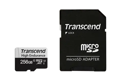 Transcend 350V 256GB / Micro SDHC / Paměťová karta /  Class 10 / R: 95MBps / W: 45MBps