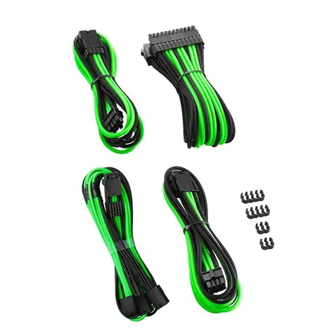 CableMod PRO ModMesh prodlužovací set černo-zelená