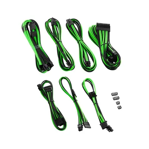 CableMod PRO ModMesh RT-Series Cable set pro RMi a RMx / černo-zelená