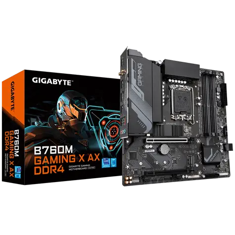 GIGABYTE B760M GAMING X AX DDR4 / B760 / LGA 1700 / 4x DDR4 / PCIEx16 / 1x 2.5GLAN / mATX