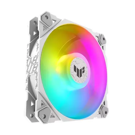 ASUS TUF Gaming TF120 ARGB bílá / 120 mm / Advanced FDB / 250-1900 RPM / 76 CFM / 29 dB
