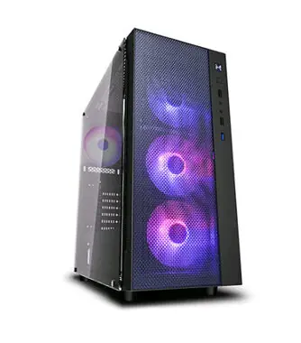 Rozbaleno - DEEPCOOL MATREXX 55 MESH ADD-RGB 4F černá / E-ATX/2xUSB2.0 + 1xUSB3.0/4x120 mm/bez zdroje/průhledná bočnice  / rozbaleno