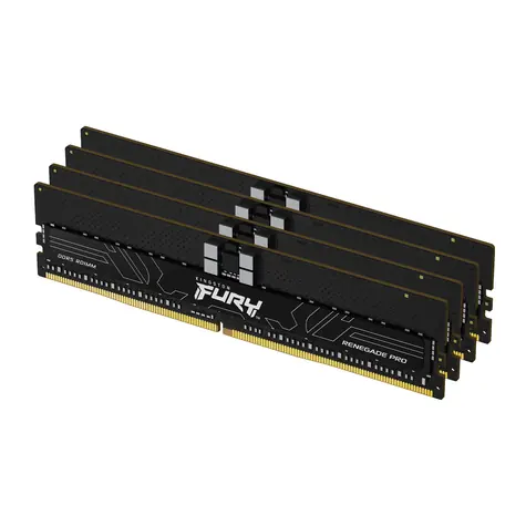 Kingston FURY Renegade Pro Black XMP 64GB (4x16GB) DDR5 6000MHz / CL32 / DIMM / ECC / XMP / 1.35V