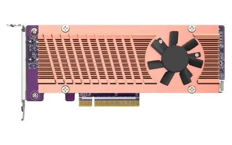 QNAP QM2-2P-384A Rozšiřující karta PCIe pro NAS / 2 x sloty M.2 22110 / PCIe Gen3 x8
