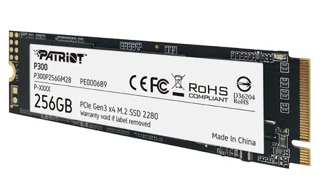 Patriot P300 256GB / M.2 2280 / SSD / IOPS: 290K 260K / M.2 PCIe 3.0  