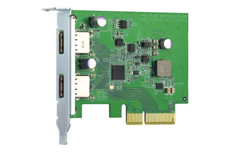QNAP QXP-10G2U3A Dvouportová USB 3.2 Gen2 10Gb PCIe rozšiřující karta pro NAS