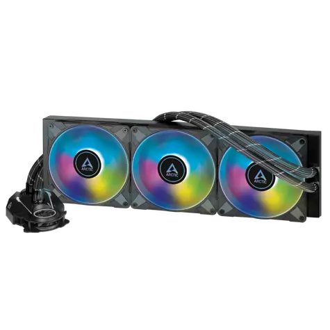 ARCTIC Liquid Freezer II 420 A-RGB / 3x 140 mm / Fluid Dynamic Bearing / 0.3 Sone / 200 - 1900 RPM / Intel + AMD