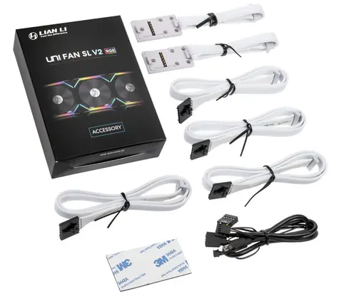 Lian Li UNI HUB SLV2 Controller bílá / Regulátor ventilátorů / pro SL120-V2 & SL140-V2