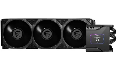 MSI MAG CoreLiquid S360 černá / set vodního chlazení CPU / 3x 120 mm / 22.7dB / 2000 RPM / ARGB 