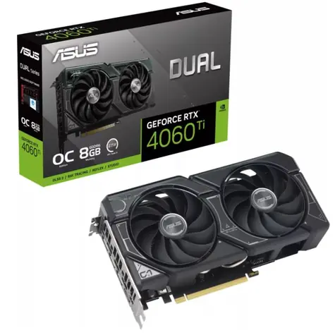ASUS Dual GeForce RTX 4060 Ti OC 8GB / 2310 - 2595 MHz / 8GB GDDR6 / 128bit / 1x HDMI+3x DP / 160W (8)