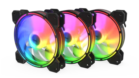 KRUX Lunar 120 ARGB Kit (3ks) / CPU chladič / 120mm / 1200 RPM / 3pin / 12V