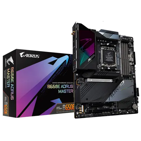 GIGABYTE B650E AORUS MASTER / B650E / AM5 / 4x DDR5 / PCIEx16 / 1x 2.5GLAN / Wi-Fi / ATX