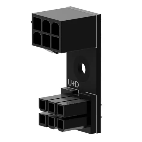 Singularity Computers Shift 6-Pin PCIE 180° adaptér U+D černá