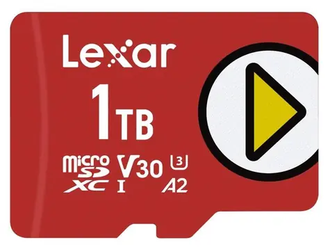Lexar PLAY microSDXC 1TB / čtení: 150MBs / UHS-I U3 / A2 / Class 10
