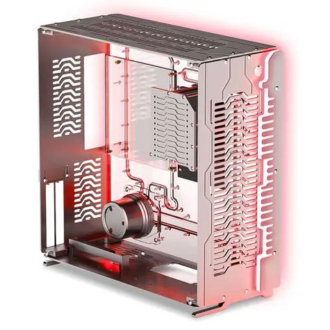 Singularity Computers Wraith ITX stříbrná / PC skříň / ITX/DTX / integrované vodní chlazení