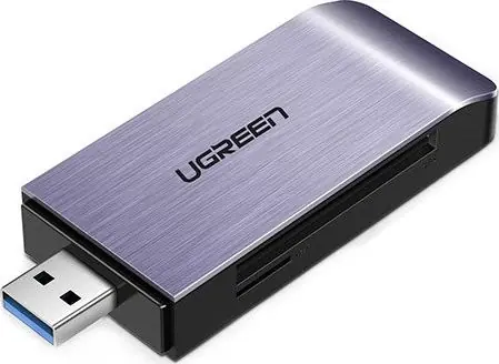 Ugreen Čtečka paměťových karet USB-A 3.0 (M) - micro SD & SD & CF & čtečka karet MS stříbrná