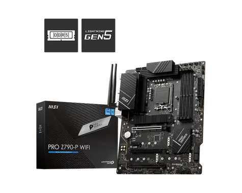 MSI PRO Z790-P WIFI / Z790 / LGA 1700 / 4x DDR5 / PCIEx16 / 1x 2.5GLAN/  Wi-Fi / ATX