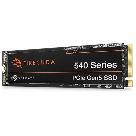 Seagate FireCuda 540  1TB / M.2 80mm / PCIe 5.0 x4 / TLC / R: 9500MBs / W: 8500MBs / IOPS: 1.3m  1.5m / MTBF 1.8mh 