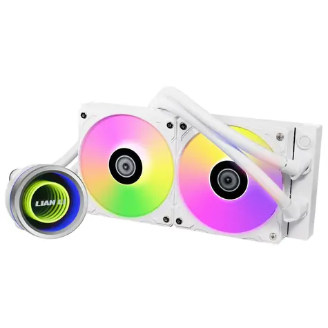 Lian Li GALAHAD II 240 Trinity bílá / 2x 120 mm / ARGB podsvícení / 300 - 2450 RPM / 35.4 dB / Intel + AMD