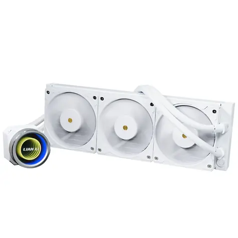 Lian Li GALAHAD II 360 Trinity Performance bílá / 3x 120 mm / ARGB podsvícení / 200 - 3000 RPM / 40 dB / Intel + AMD