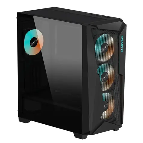 GIGABYTE C301 GLASS černá / E-ATX / 2x USB3.0 + 1x USBC3.0 / 4x 120mm / bez zdroje / průhledná bočnice 