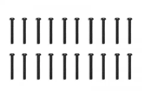 EKWB EK-Loop Phillips Head Screw Set M4x30mm - Black (20pcs)