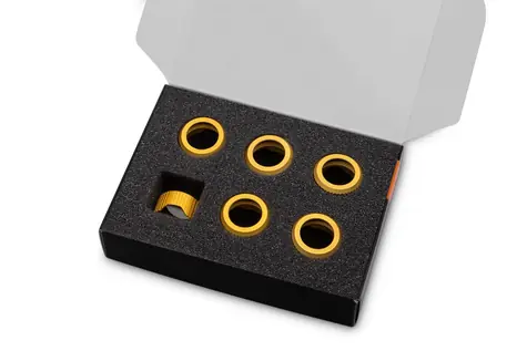 EKWB EK-Quantum Torque Compression Ring 6-Pack HDC 14 - Satin Gold