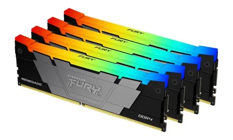 Kingston FURY Renegade RGB 64GB (4x 16GB) DDR4 3600MHz / CL16 / DIMM / 1.35V / Non-ECC / Un-Registered / 1Gx8