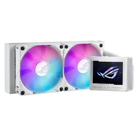 ASUS ROG RYUJIN III 240 bílá / komplet vodního chlazení CPU / 240mm / 29.7 dB / 71.6 CFM / max 2000 RPM / ARGB