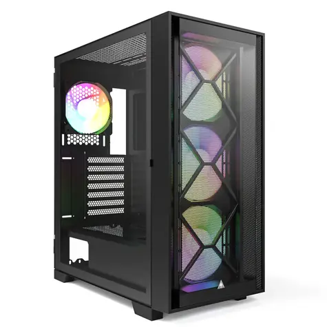 Montech Air 1000 Premium černá / ATX / 3x USBA / 3x 140mm + 1x 120mm / bez zdroje / průhledná bočnice