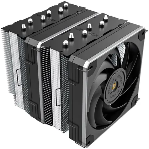 Montech METAL DT24 BASE / 2x 120 mm / Hydraulic Bearing / 26 dB @ 1950 RPM / 69 CFM / Intel + AMD