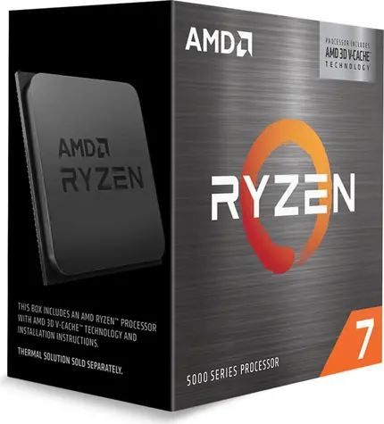 AMD RYZEN 7 5700X3D @ 3.0GHz / Turbo 4.1GHz / 8C16T / L2 4MB L3 96MB / AM4 / Zen 3 / 105W