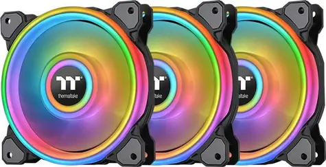 Thermaltake Riing Quad 12 RGB Radiator Fan TT Premium Edition / Hydraulic Bearing / 120mm / 25dB @ 1500rpm