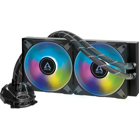 ARCTIC Liquid Freezer II 280 A-RGB černá / 2x 140 mm / Fluid Dynamic Bearing / 0.3 Sone / 200 - 1900 RPM / Intel + AMD