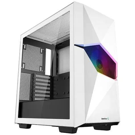 DEEPCOOL CYCLOPS bílá / ATX / USB 3.2 / 1x 120mm / bez zdroje / průhledná bočnice